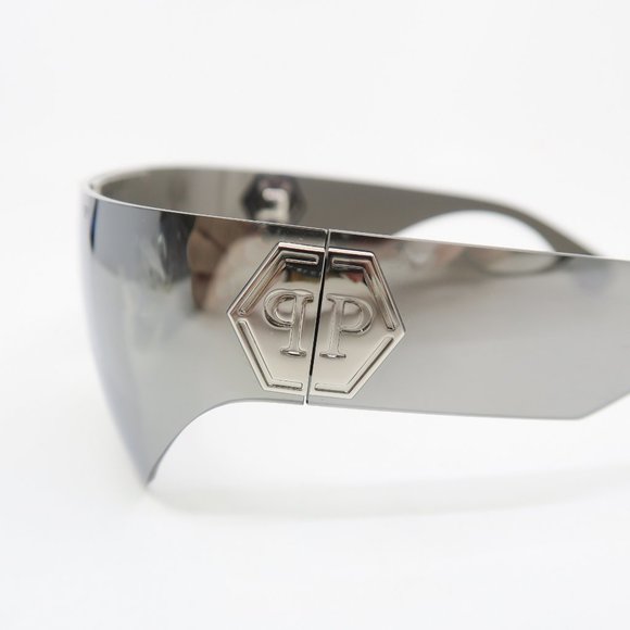 PHILIPP PLEIN Hero SPP029M 579X Silver Grey Shield, Women\ display picture 3